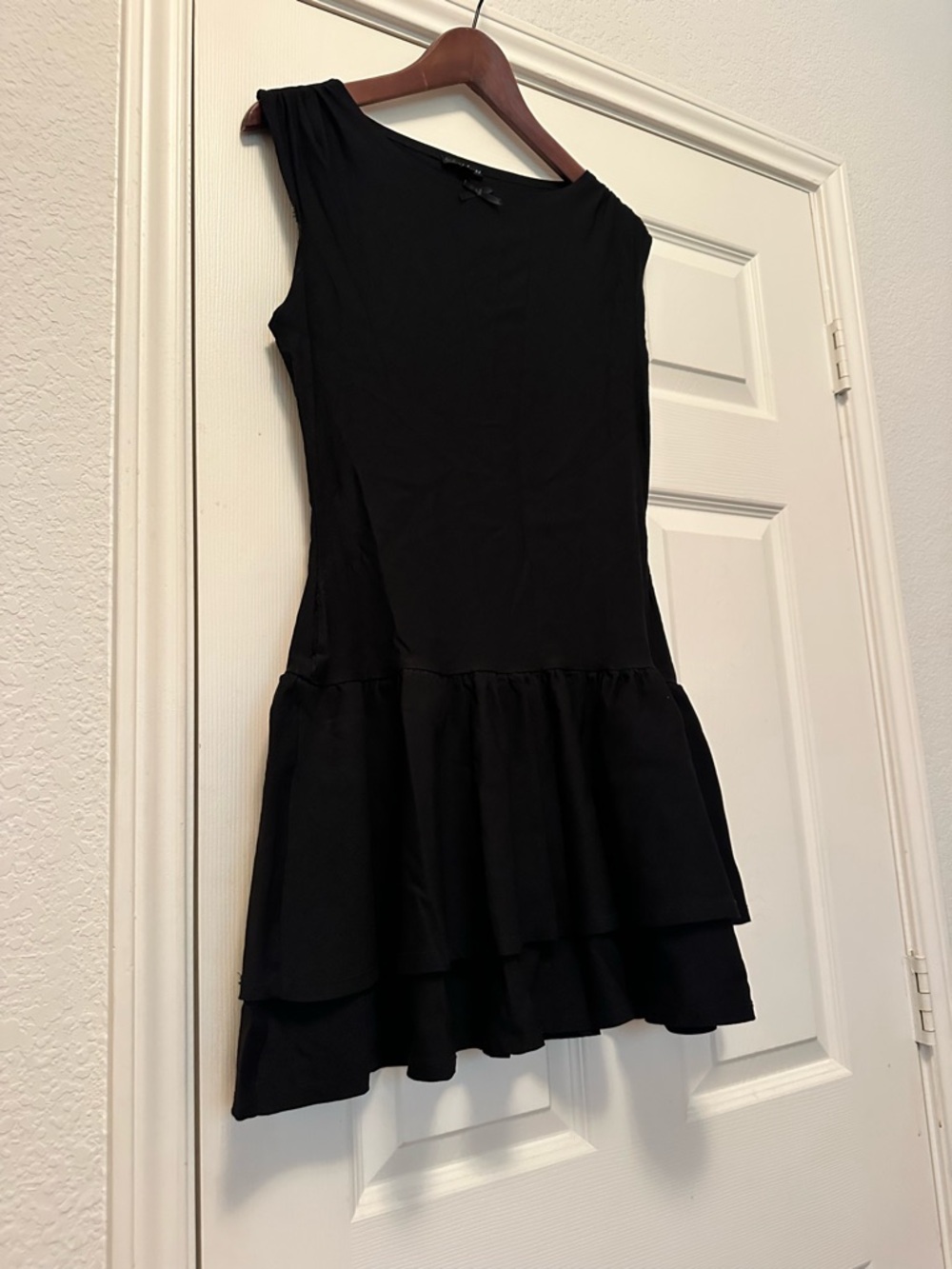 For Love & Lemons Kindred Black Tiered Mini Dress - Size Medium - NWOT - Picture 7 of 14